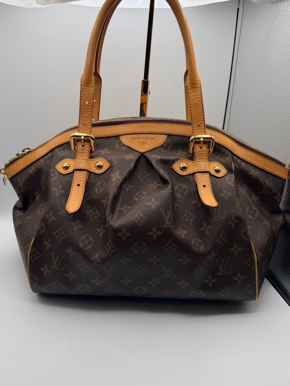 Louis Vuitton TIVOLI GM Monogram Canvas Brown & Tan Satchel VGUC
